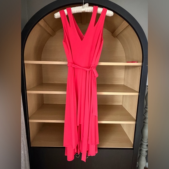 Vince Camuto• | Layered High-Low Dress| Med Pink | Size 6 - Picture 13 of 13